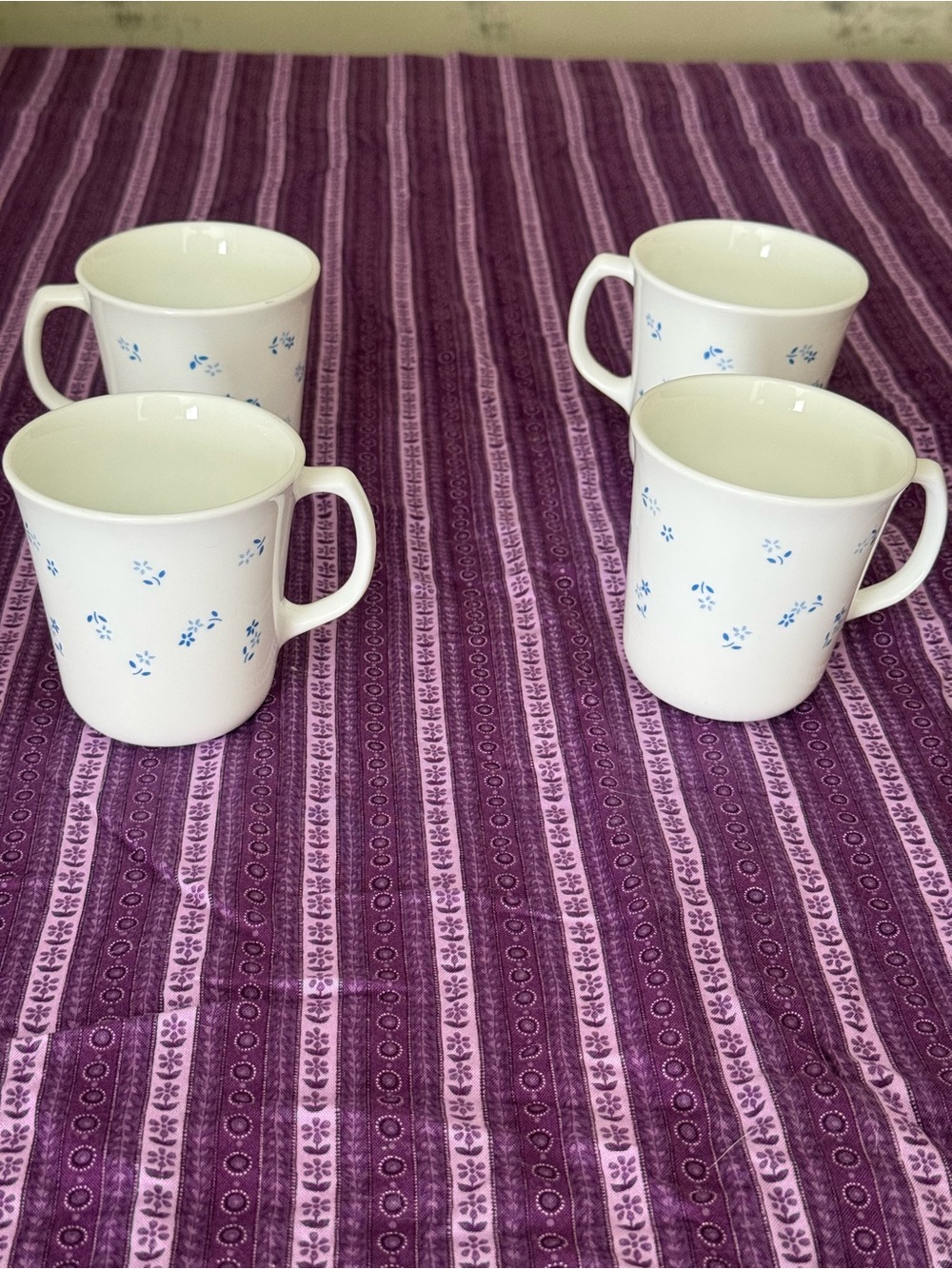 Corningware provincial blues mugs set of 4